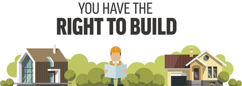 Right to build banner