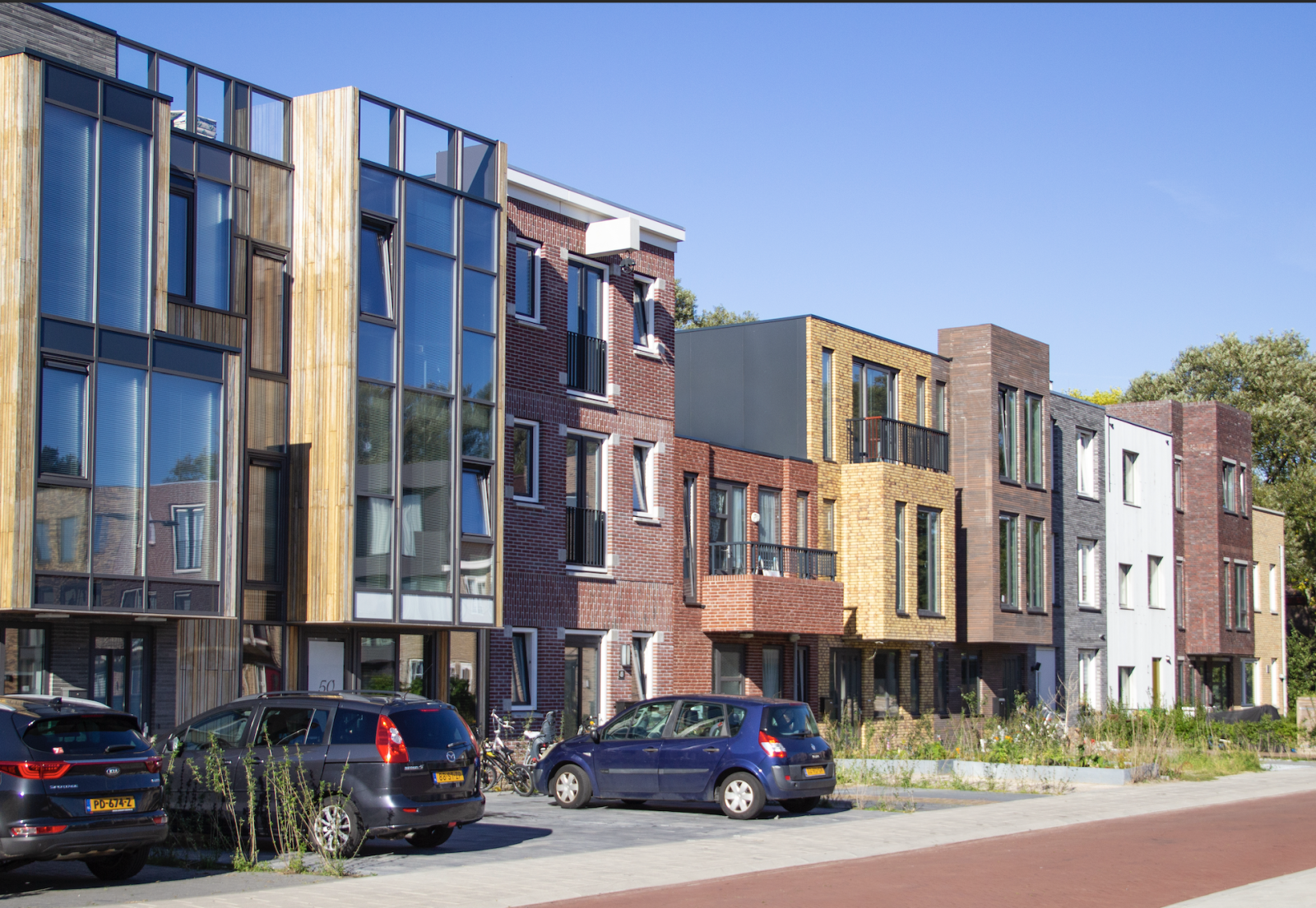 Self build terraces in the Netherlands