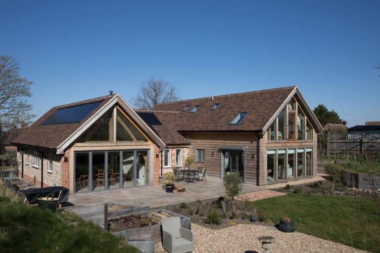 Oak Framed H-Shaped House