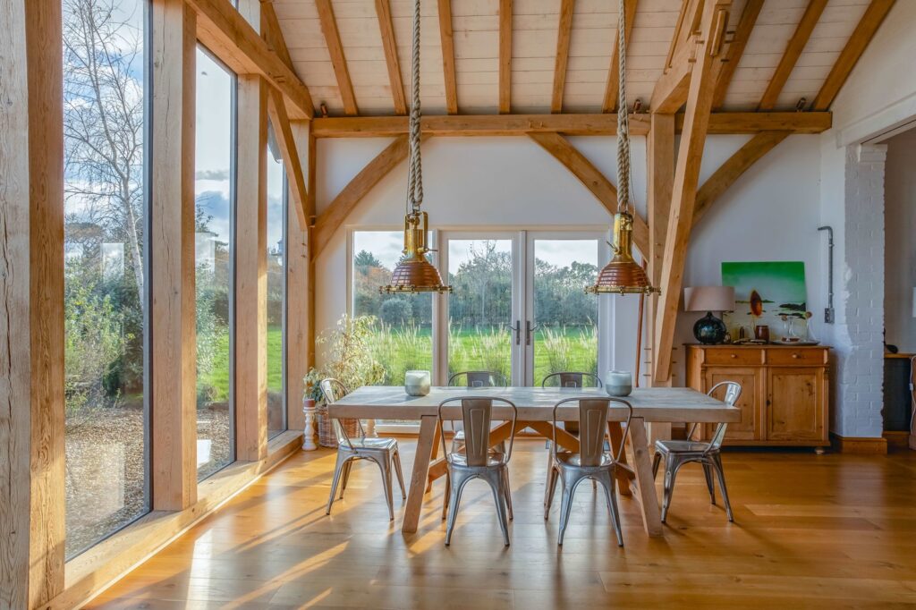 oak frame extension by Carpenter Oak